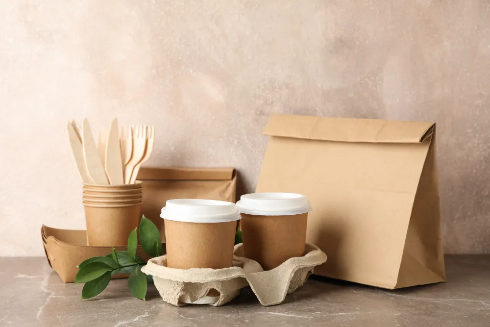 Bagasse (Şeker Kamışı) Paket Servis Kutuları